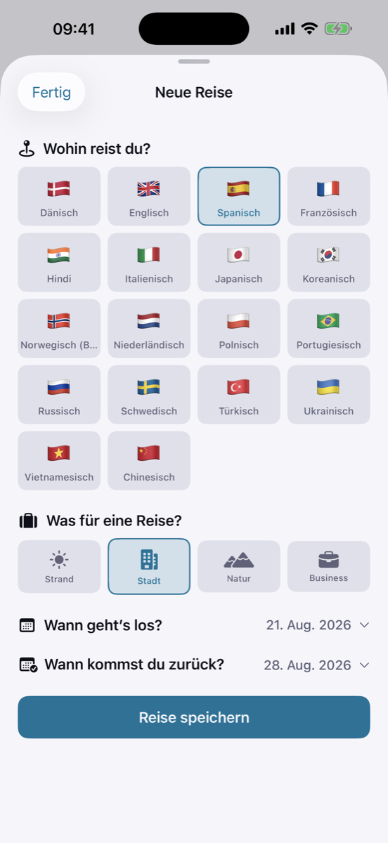 Language Setup